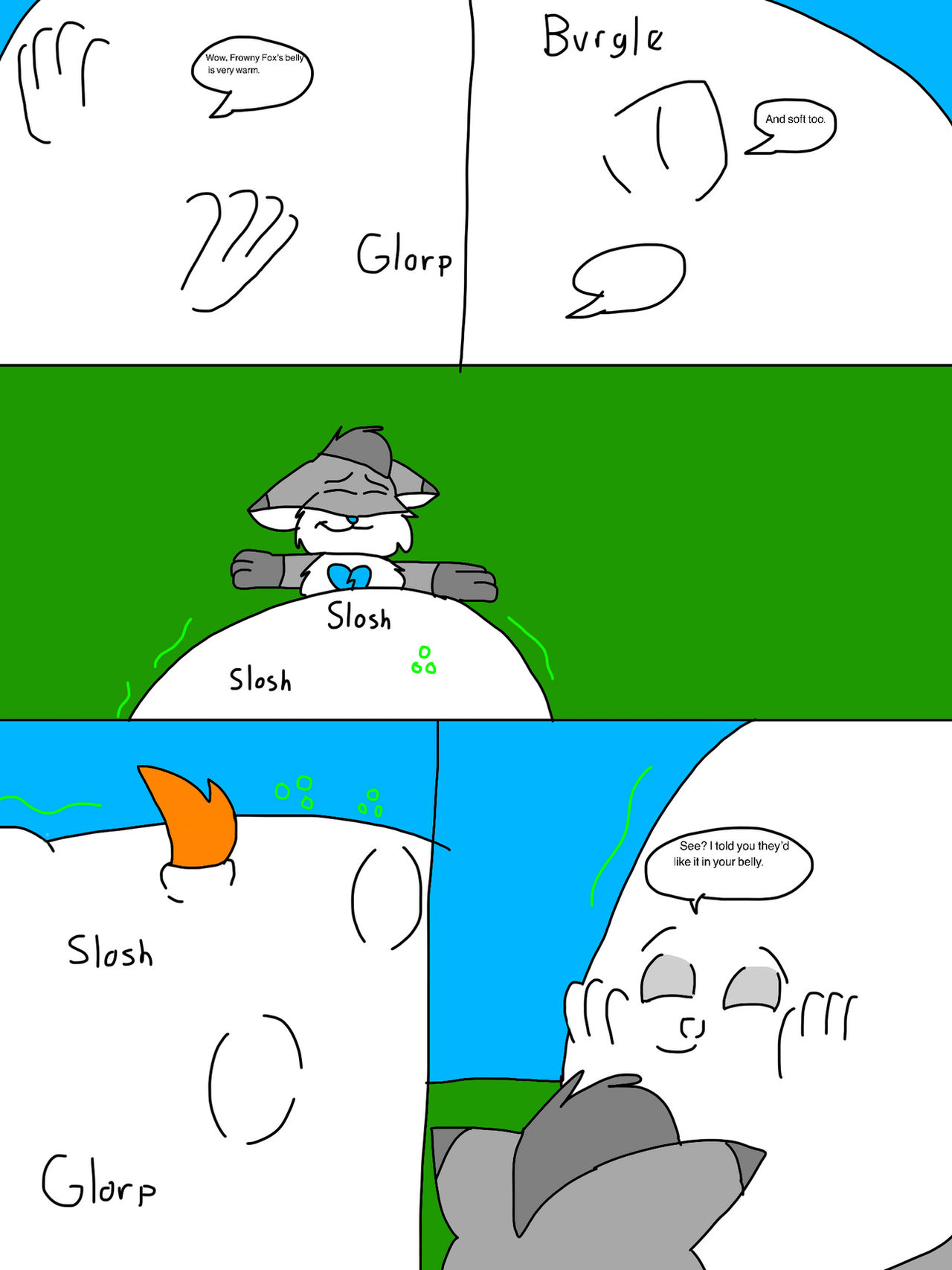 Corocious Voracious Critters: A Comfy Belly - Page 9 by DidiK2023 on DeviantArt