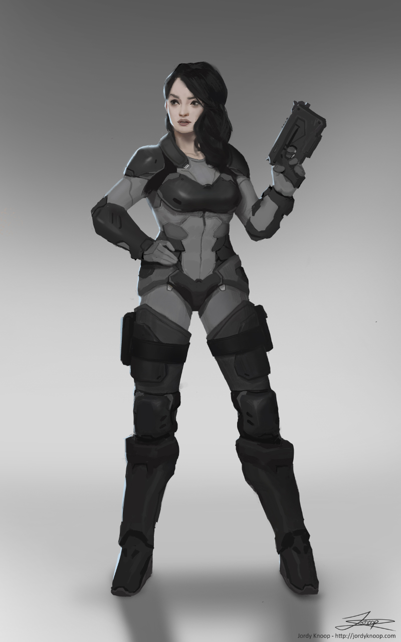 Sci-fi Female Soldier