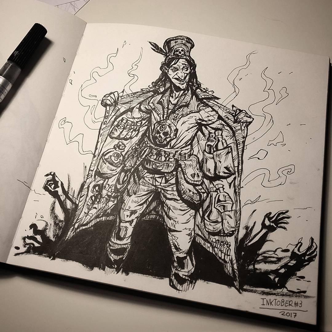 Inktober day 3: poison