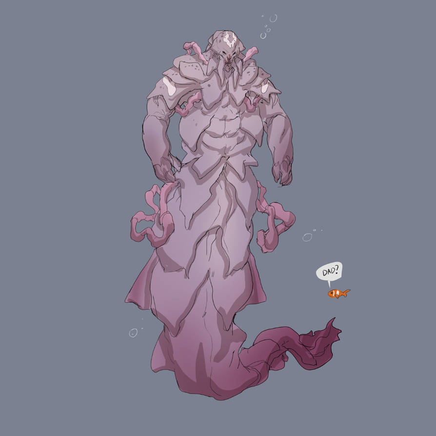 Beneath the waves Challenge: Jellyfish Dude Sketch by Jordy-Knoop