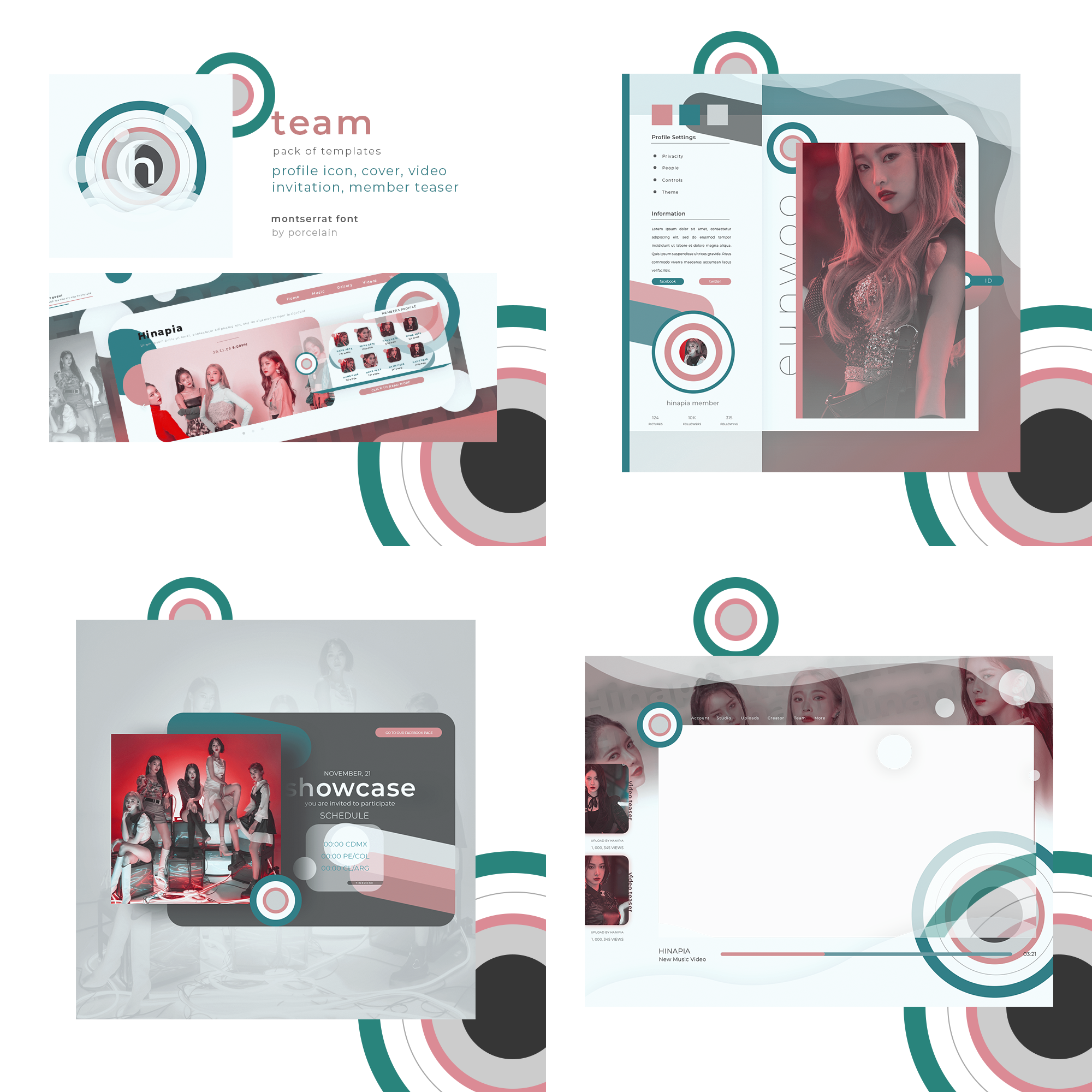 TEAM PACK 01 MEMBER HEADER BY PORCELAIN by thatporcelain on DeviantArt