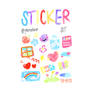 STICKER PACK CUTE ACRYLIC 02 PNG BY PORCELAIN