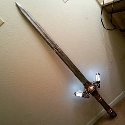Steampunk sword assembled