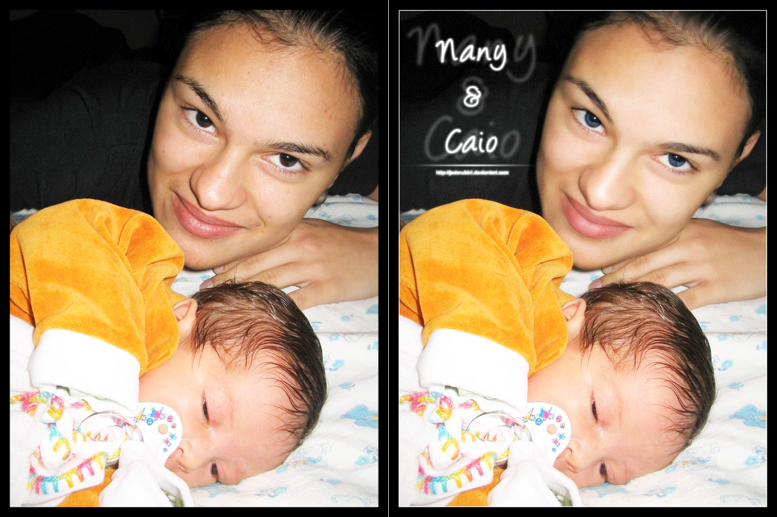 Nany and Caio: Before - After