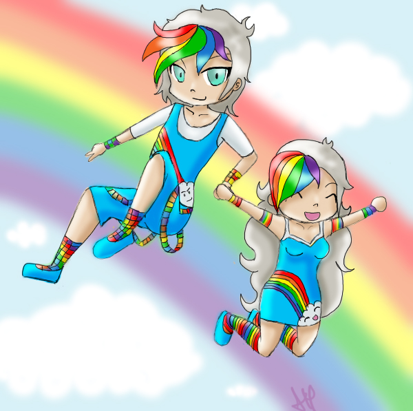 Rainbow Twins-rainbow path