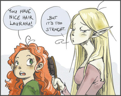 DRAGONLANCE - Laurana's hair problem