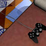 Closeup on PS2 controller
