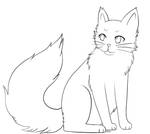 Cat Lineart [Free] by Xhario