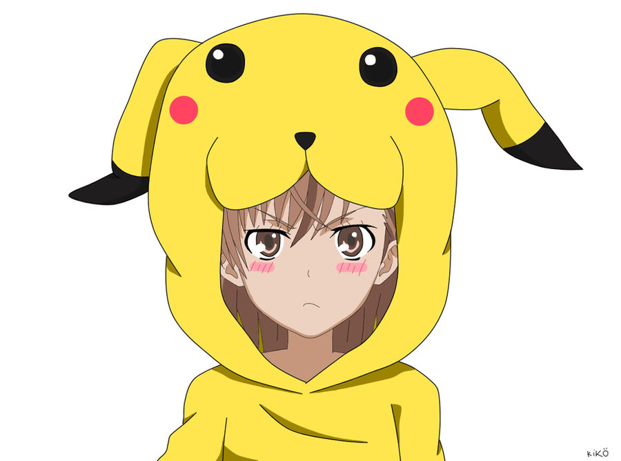 Mikoto Misaka Cosplaying Pikachu