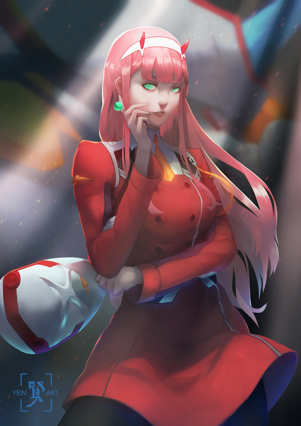 Zero Two by yeinART on DeviantArt