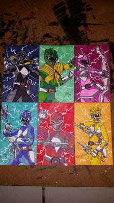 Comm: Mighty Morphin Power Rangers sketch card set