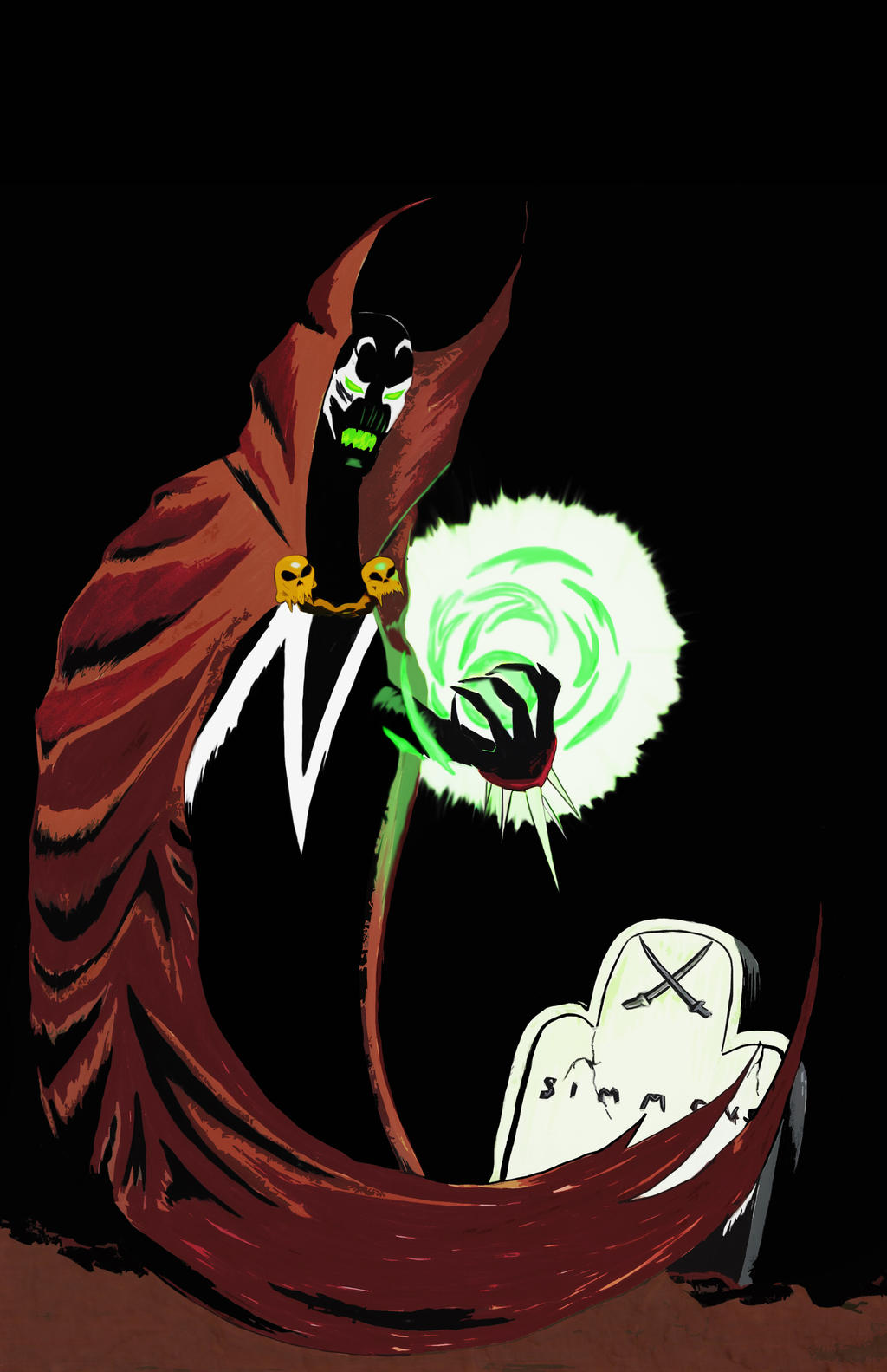 Spawn Visiting Grave by GeekArtByZentner on DeviantArt