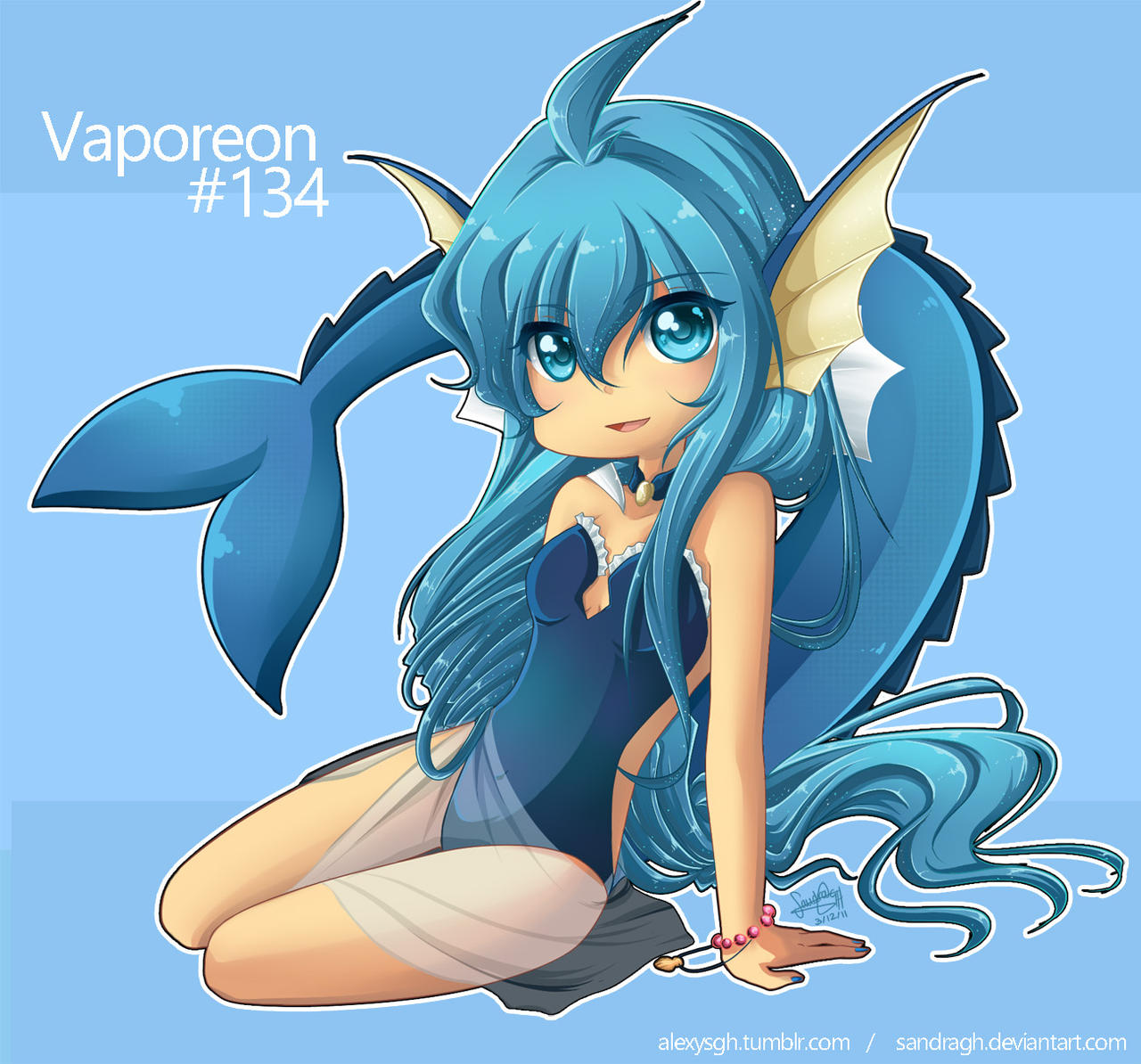 #134 Vaporeon Gijinka