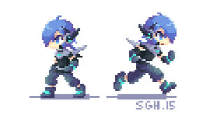 Sprite Animation [Lhed  Idle and Running]