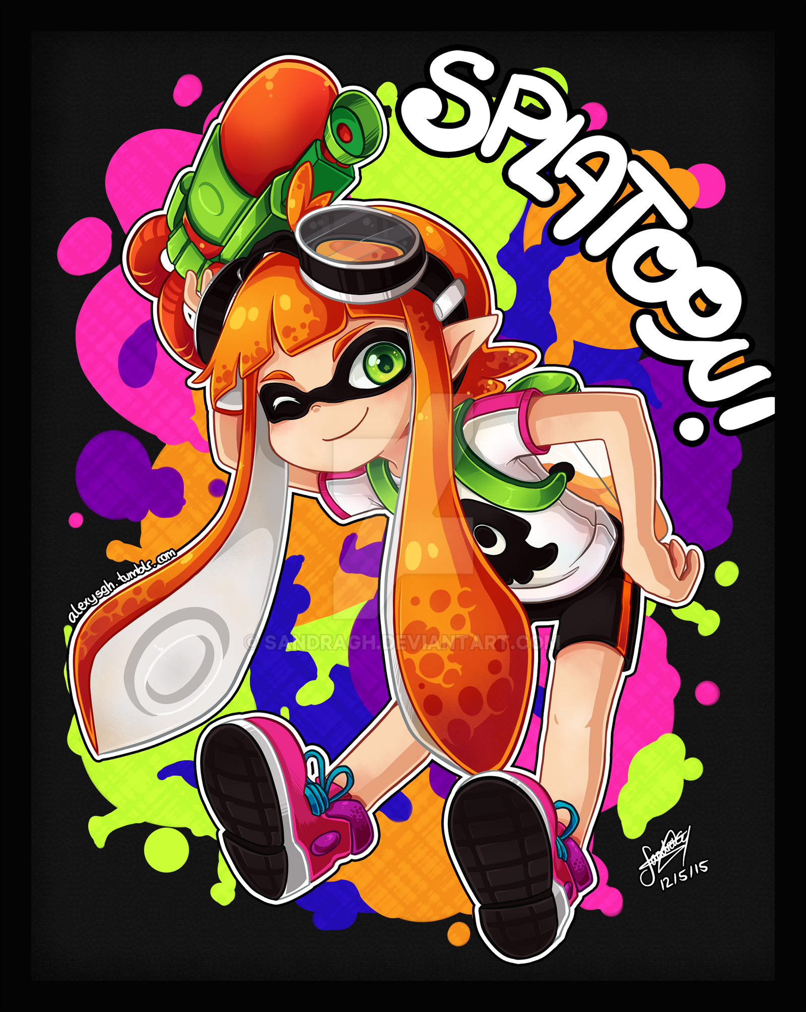 Splatoon - Inkling girl by SandraGH on DeviantArt