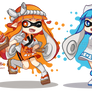 Sushi Chef and Ika Musume Inklings