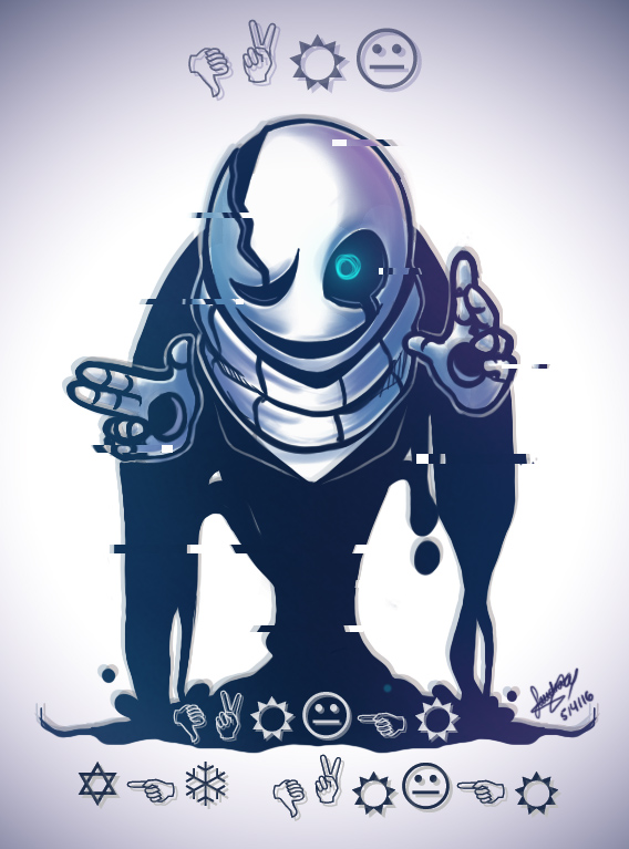 Gd Gaster W.D. GASTER by SandraGH on DeviantArt