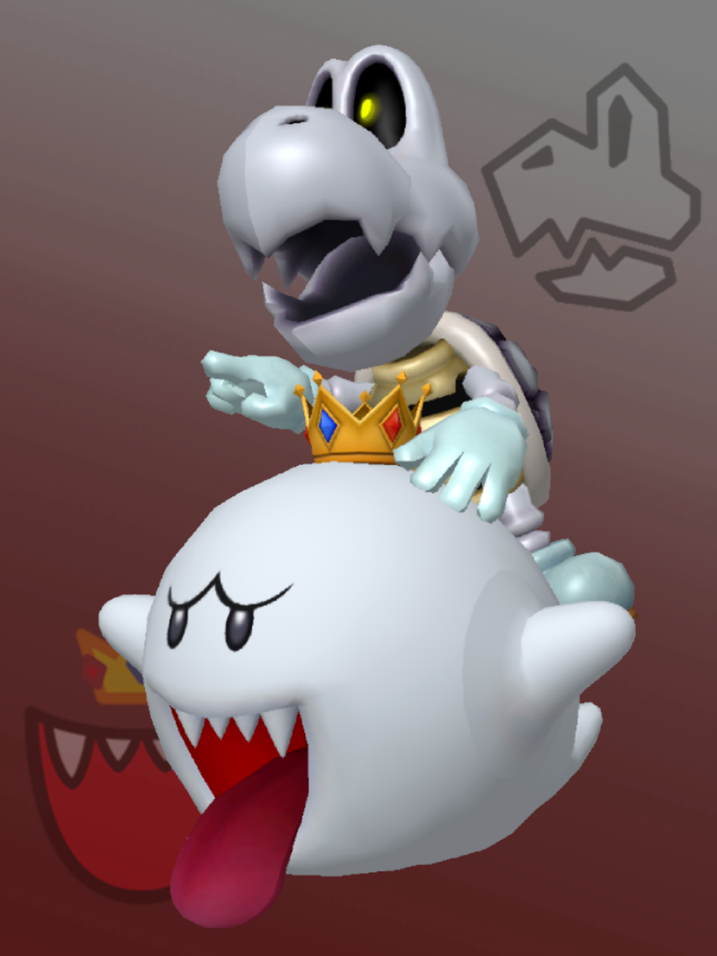 King Boo And Dry Bones by AlbertWeskerG on DeviantArt