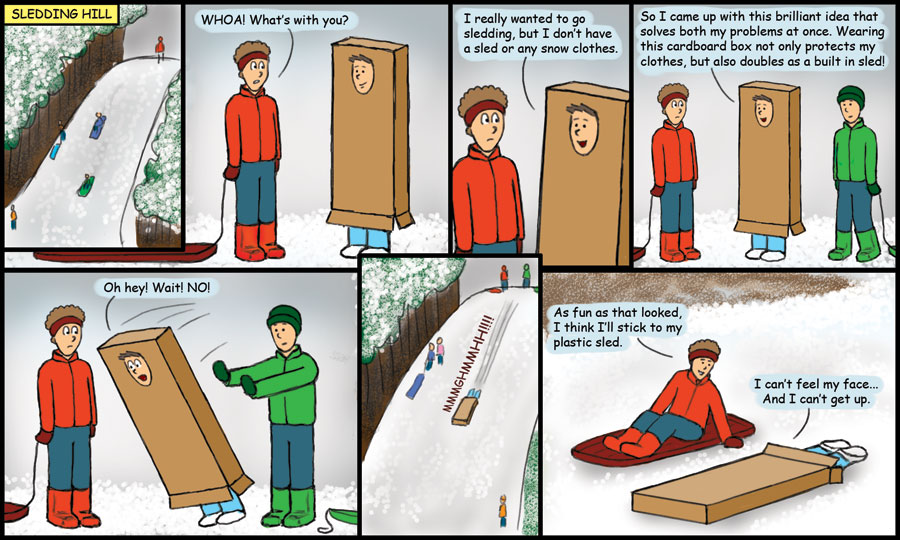 Sledding Comic