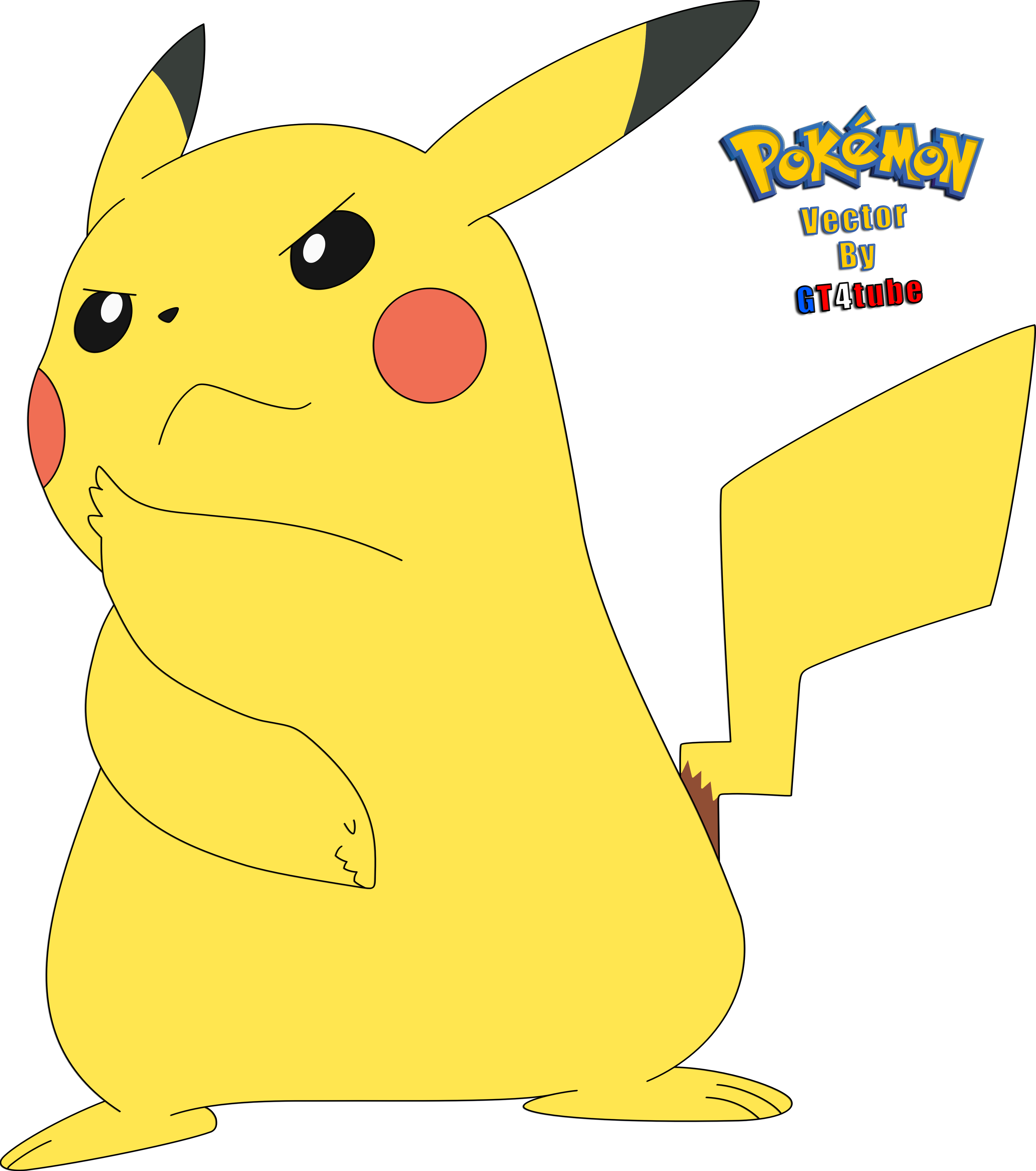 Pikachu Vector Deviantart Pikachu #025 Z-Move Alola - Vector by GT4tube on DeviantArt