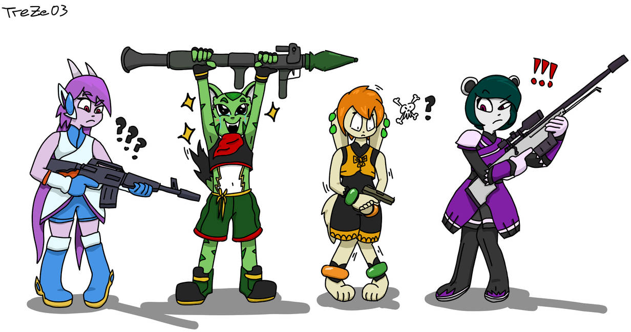 Trezeo Freedom Planet but with guns (1) by TreZeO3 on DeviantArt