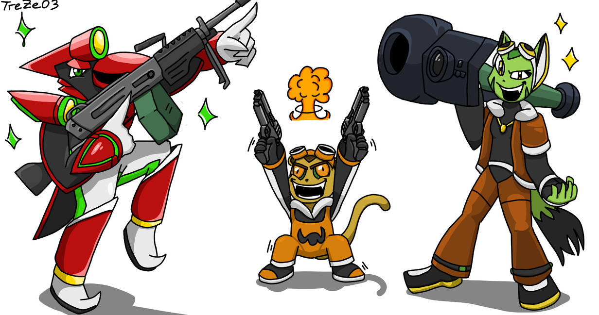 Trezeo Freedom Planet but with guns (3) by TreZeO3 on DeviantArt
