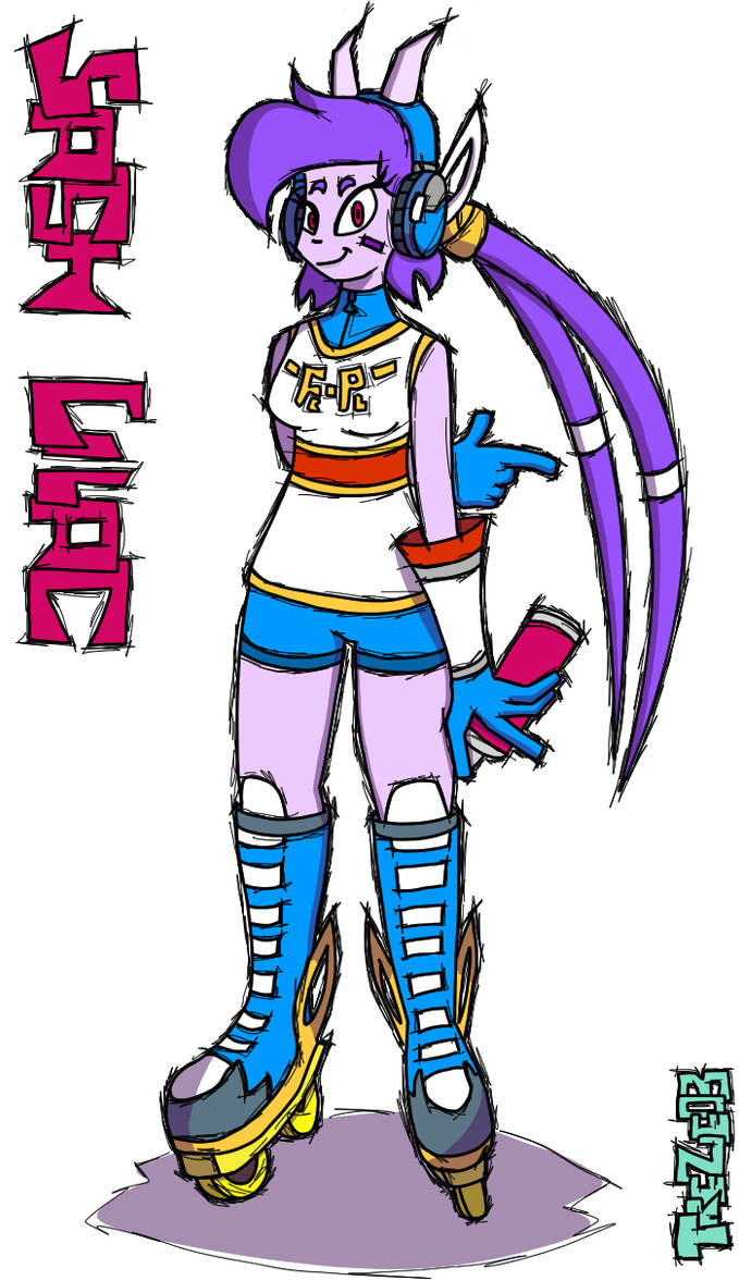 Trezeo Sash Lilac in Jet Set Radio style by TreZeO3 on DeviantArt