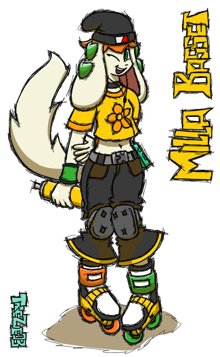 Trezeo Milla Basset in Jet Set Radio style by TreZeO3 on DeviantArt