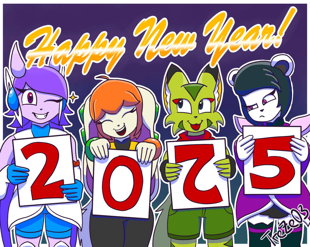 Trezeo Freedom Planet 2: Happy New Year 2025 by TreZeO3 on DeviantArt
