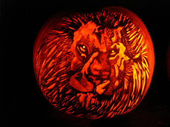 Lion or Aslan II Pumpkin