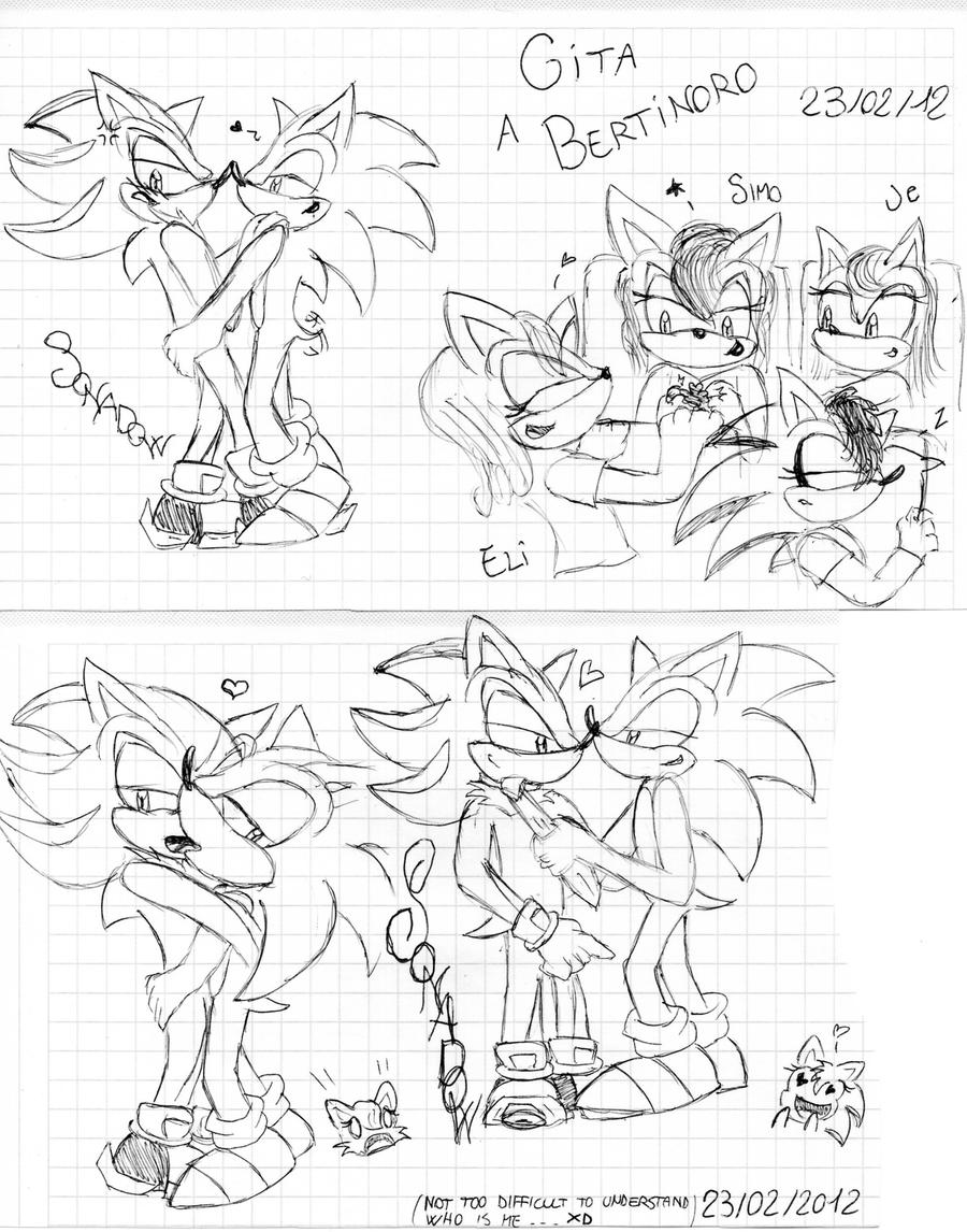 Sonadow sketches on the bus...