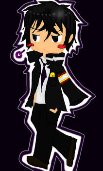 Hibari Kyouya Chibi (with color)