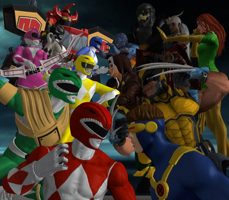 Mighty Morphin Power Rangers vs. X-MEN by linxfaiz on DeviantArt
