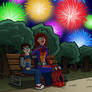 Commission: Watching Fireworks