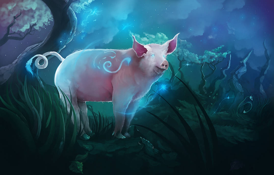 Magical Pig by Brillick on DeviantArt