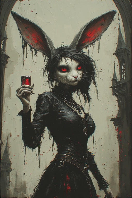 Lady Rabbit Horror Lola bunny horror nightmear by blacksadcomic on DeviantArt