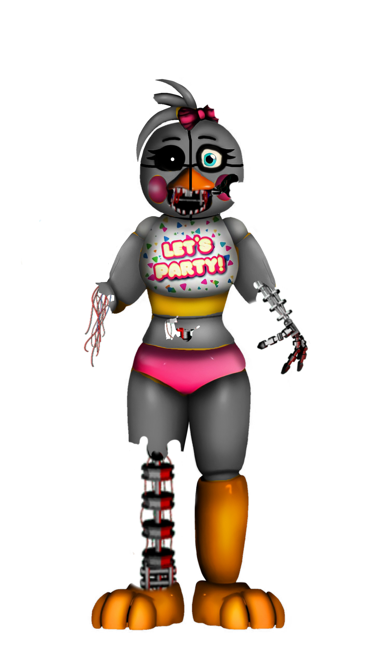 FnaF/Blender] Funtime Chica Random Renders #3 by AzamatBlender on