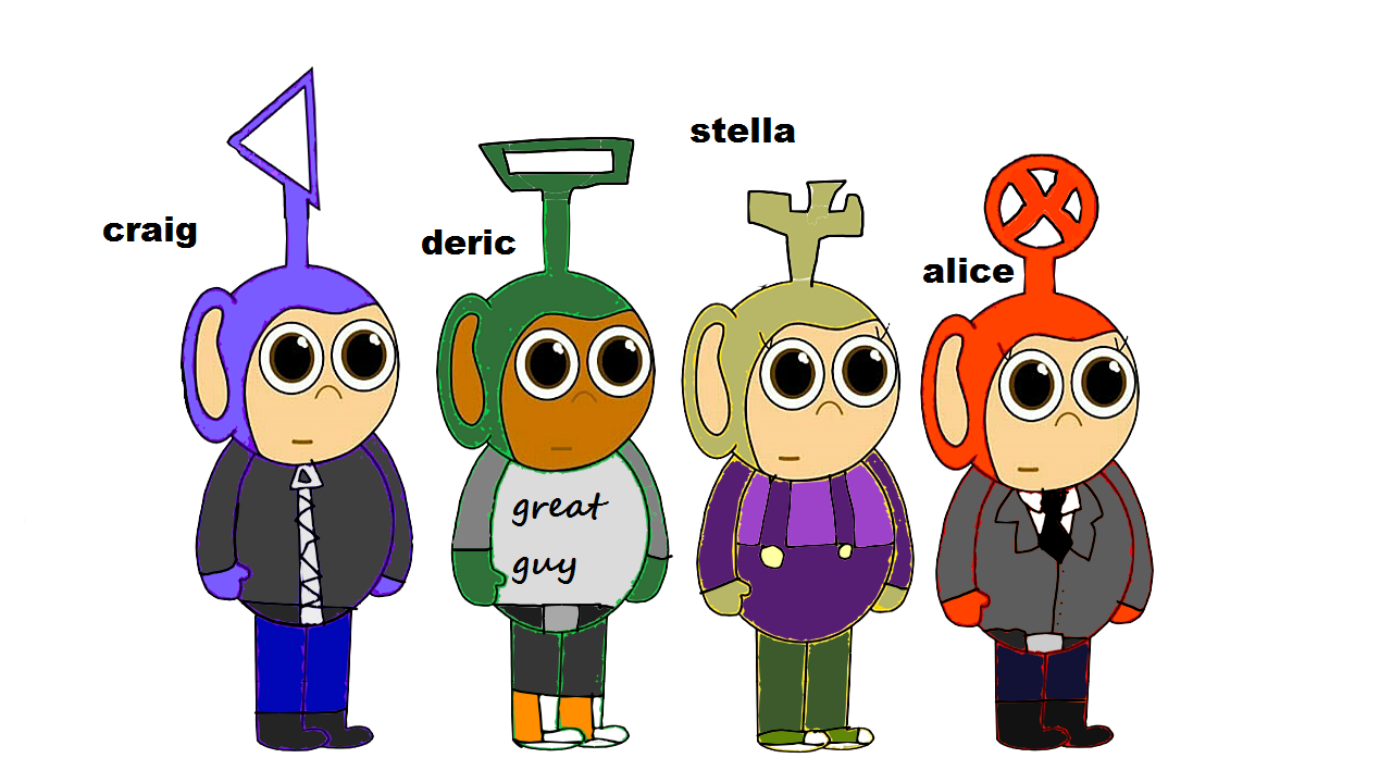 Slendytubbies, Main Four by Misse-the-cat on DeviantArt