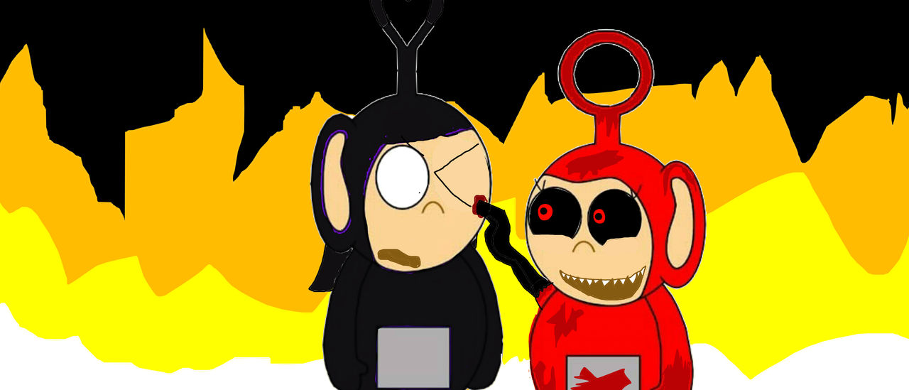 I drew this about a month ago,Doom Vs. Slendytubbies,im sure y'all