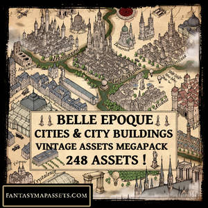 Belle Epoque Cities - Fantasy Map Assets