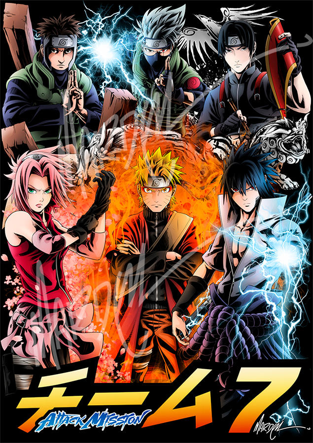 Naruto Uzumaki Team 7 Poster