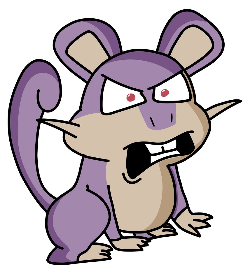 Rattata (019) by Brawnbear on DeviantArt