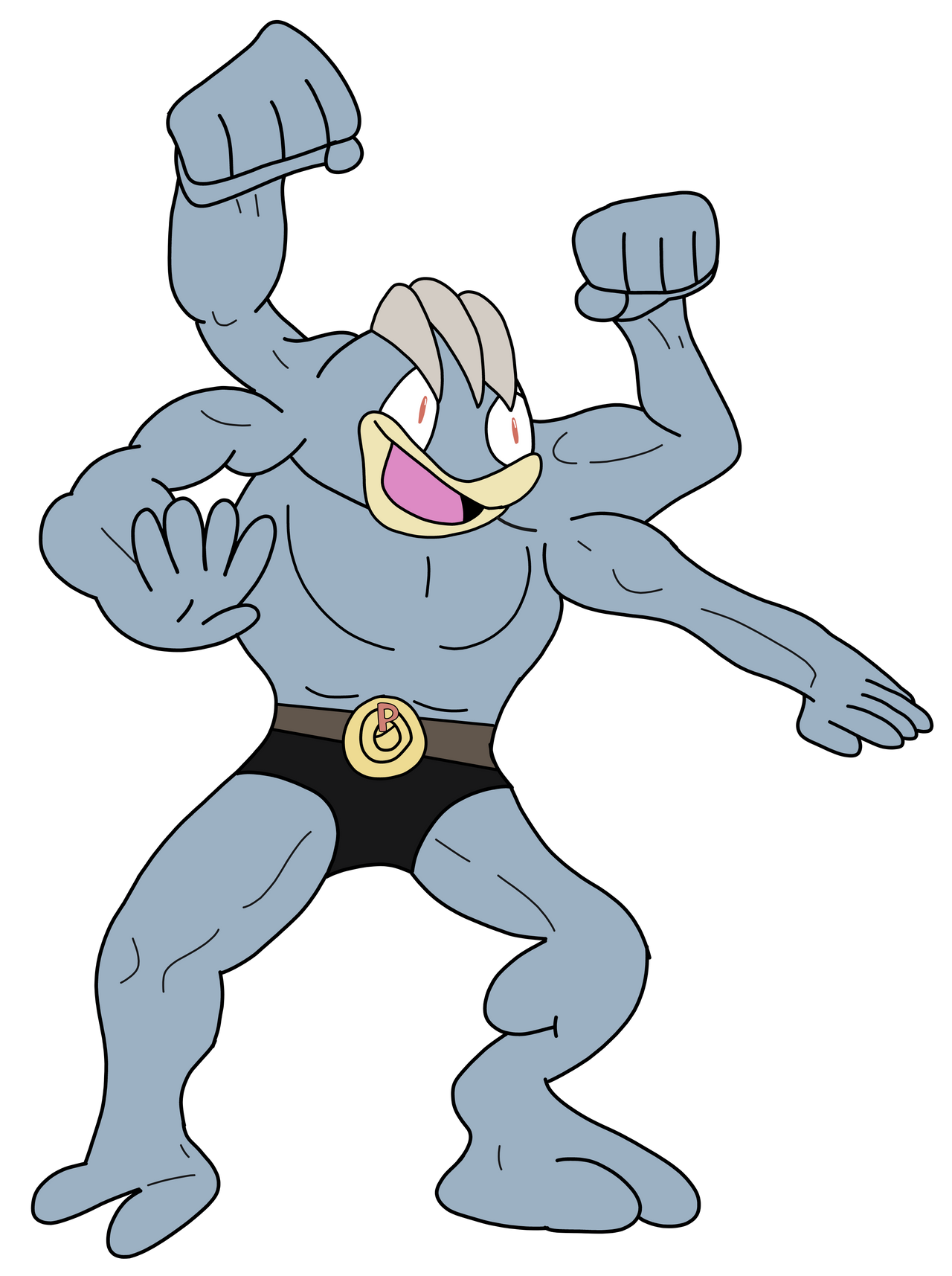 Machamp (068) by Brawnbear on DeviantArt