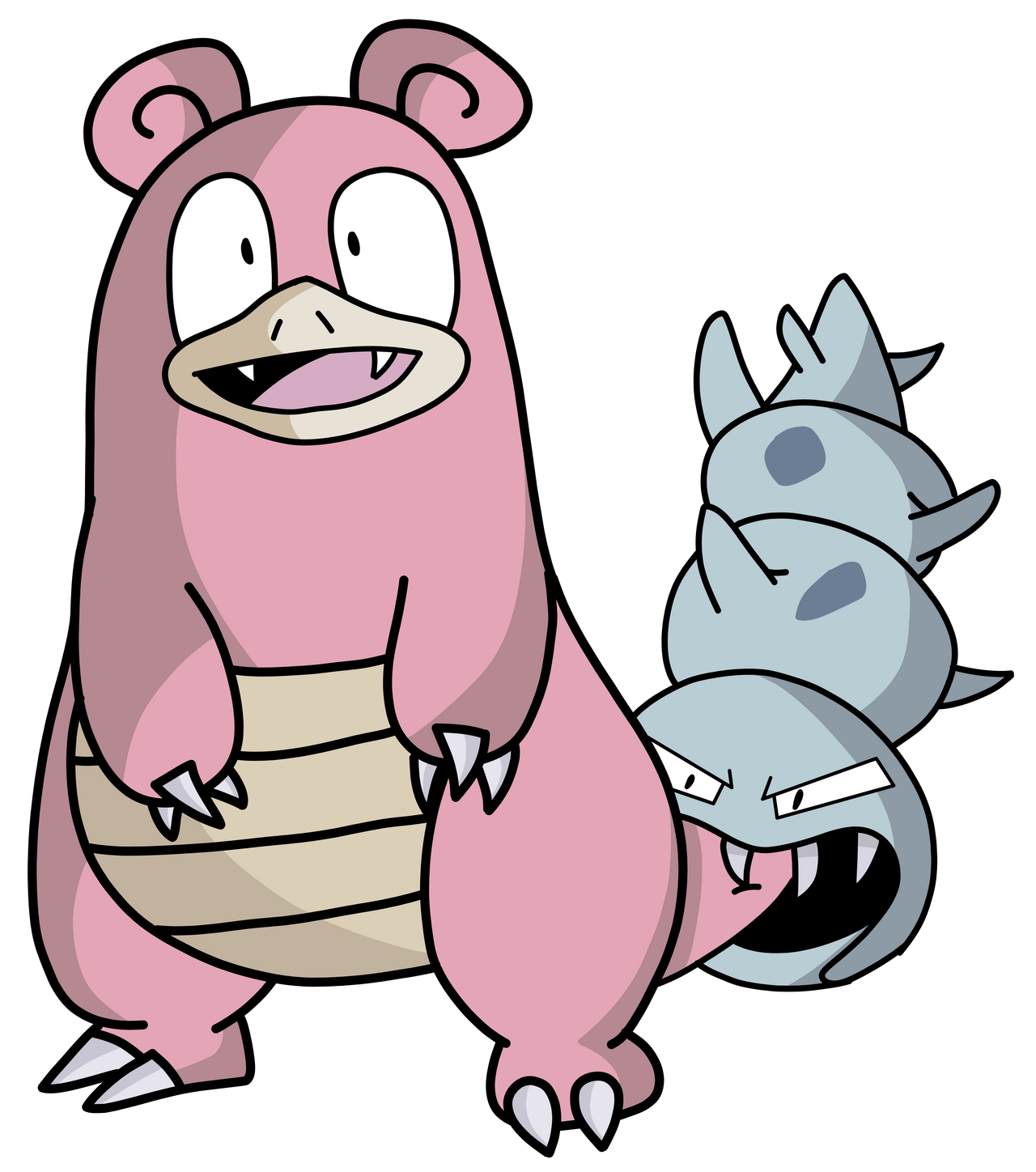 Slowbro Variants Slowbro (080) by Brawnbear on DeviantArt