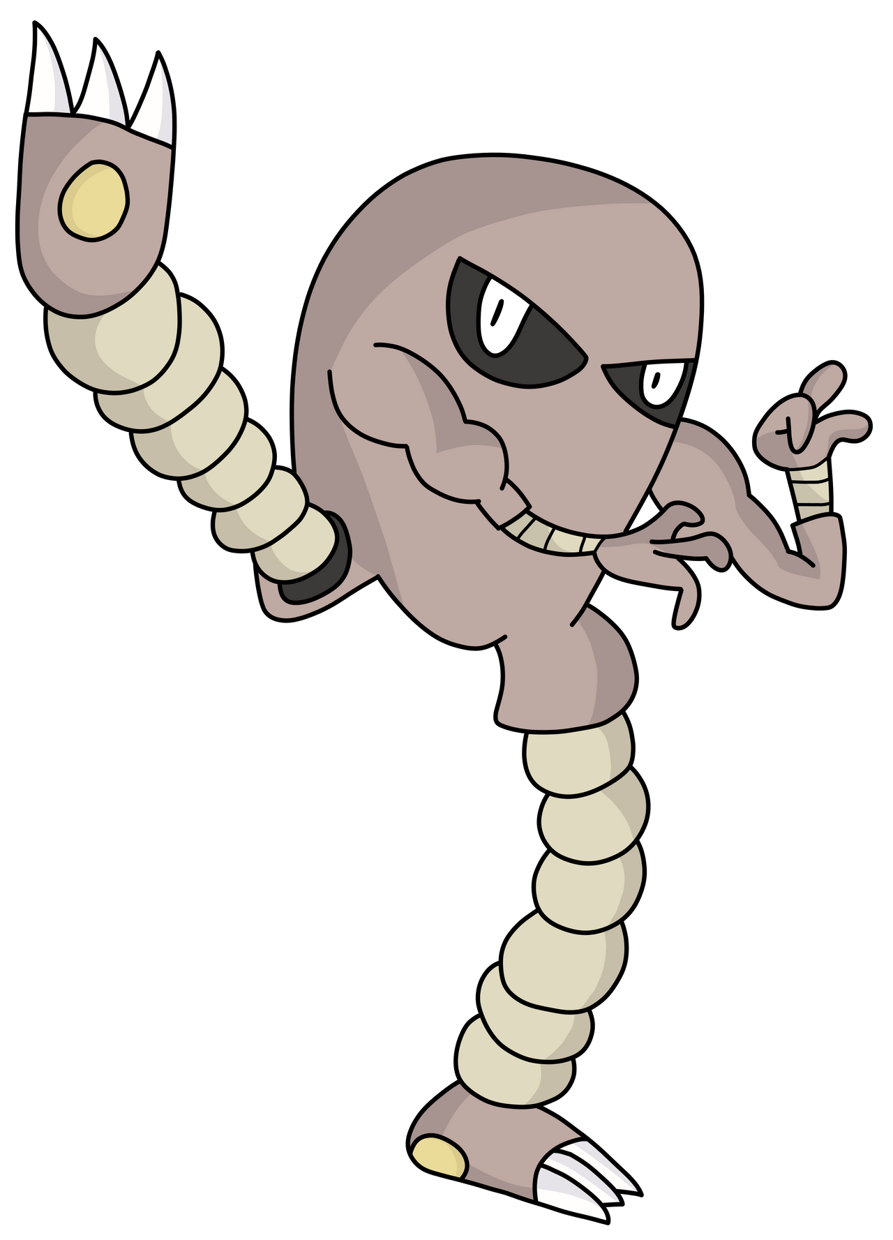 Hitmonlee (106) by Brawnbear on DeviantArt