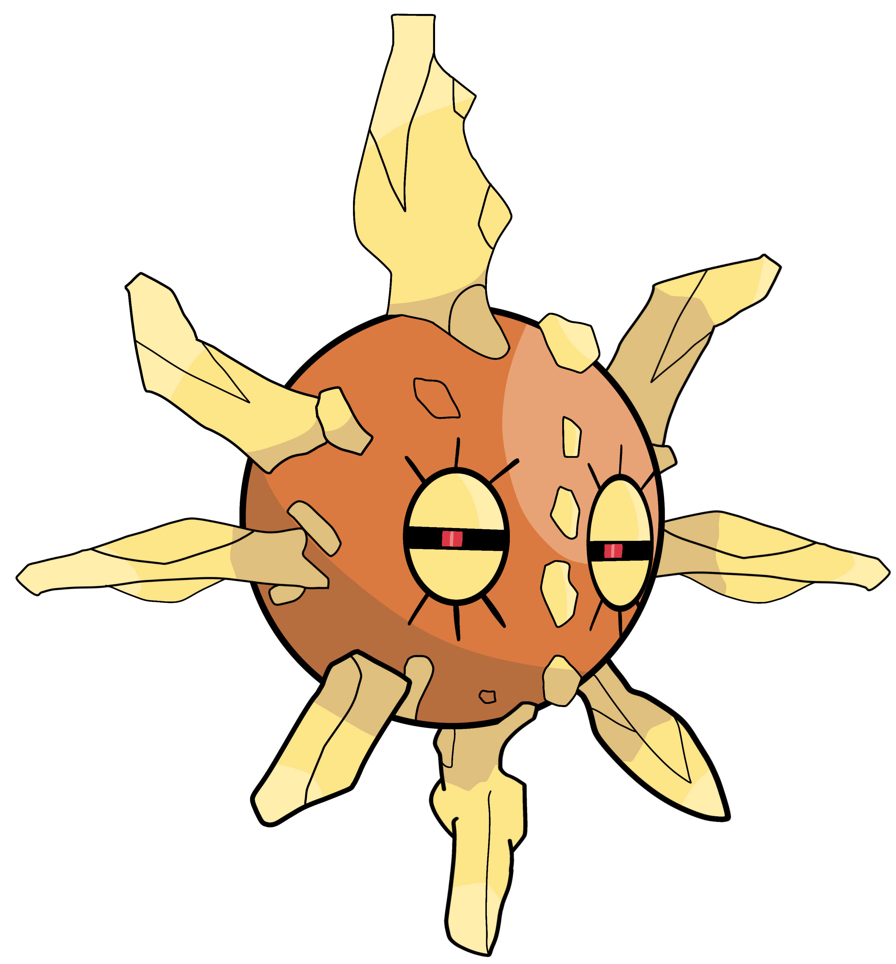 Solrock (338) by Brawnbear on DeviantArt