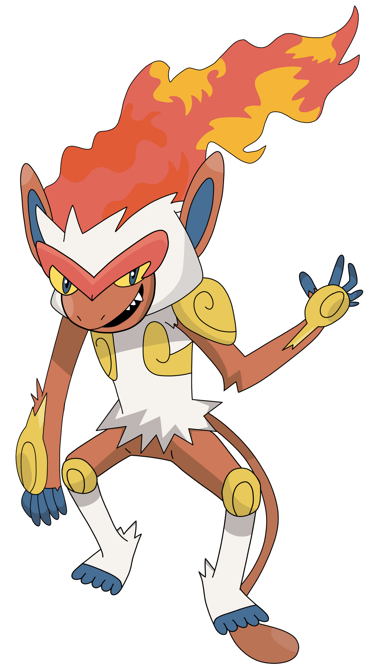 Infernaep Infernape (392) by Brawnbear on DeviantArt