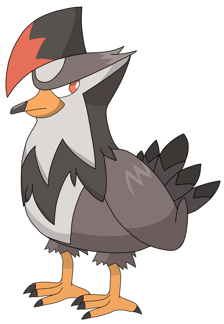 All Raptor Pokemon Staraptor (398) by Brawnbear on DeviantArt