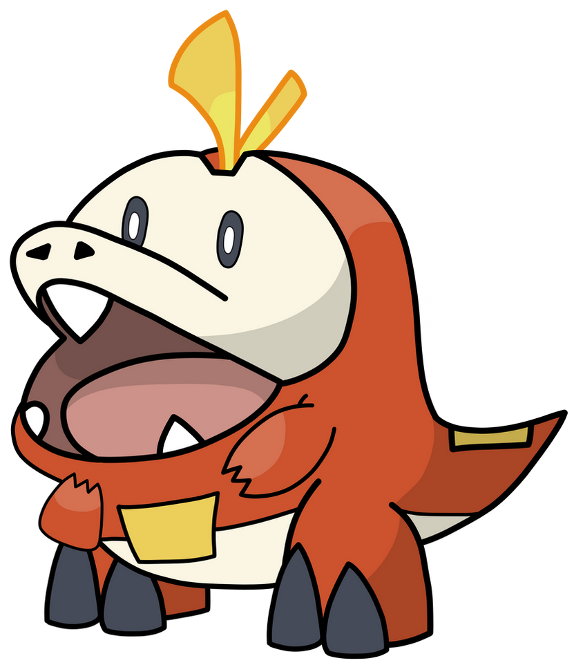 Fuecoco (909) by Brawnbear on DeviantArt