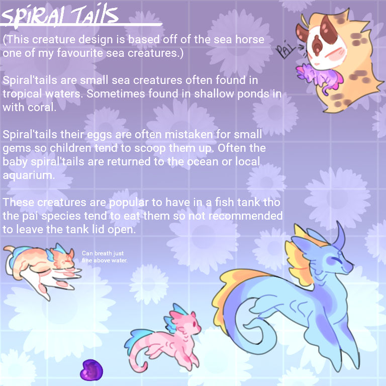 Project creature spiral'tails by 6galax6 on DeviantArt